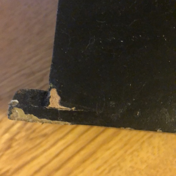 Vintage Key Holder. Black. Wood. Paint off in areas on back. Can be touched up. - Picture 7 of 16